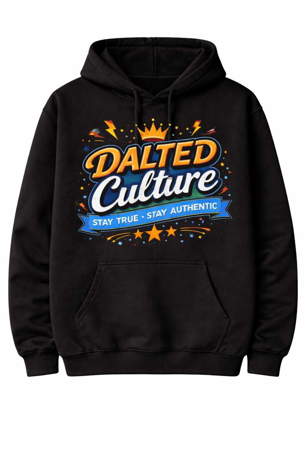 HOODIE DALTED CULTURE (BLACK)