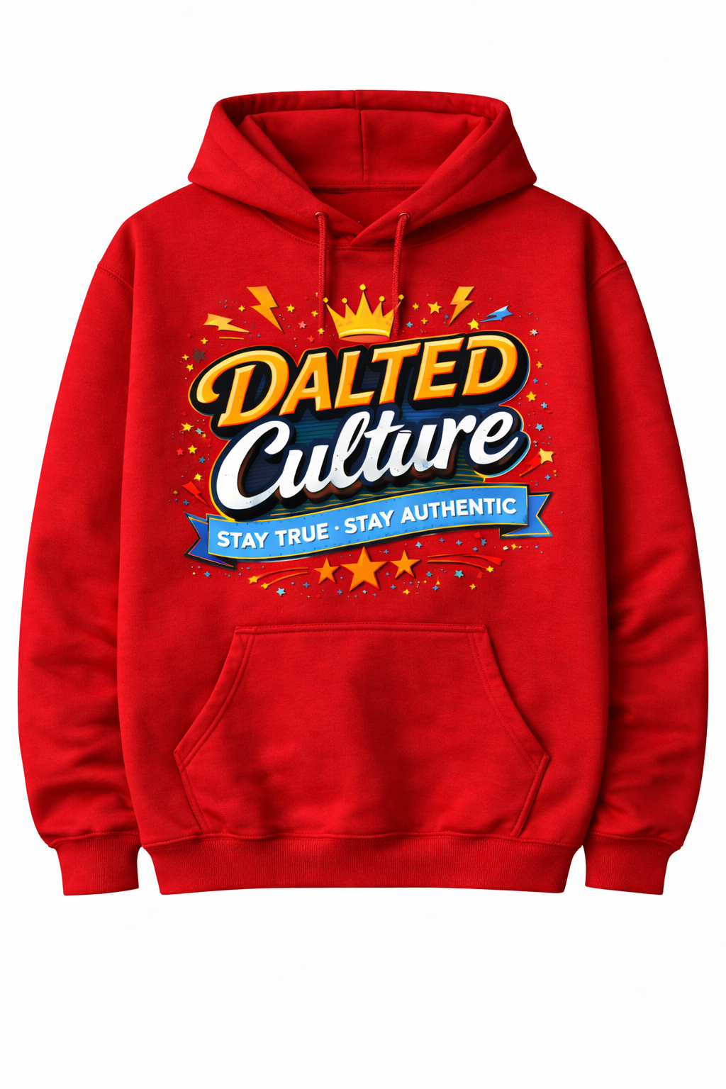 HOODIE DALTED CULTURE (RED)