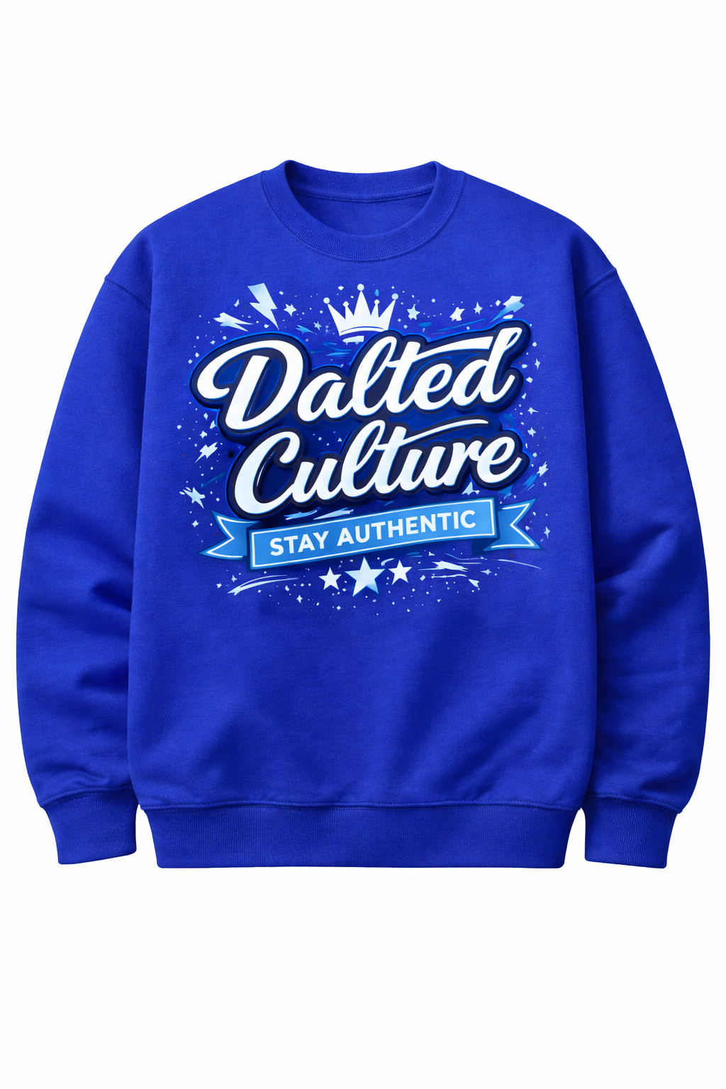 SWEATSHIRT DALTED CULTURE (BLUE)