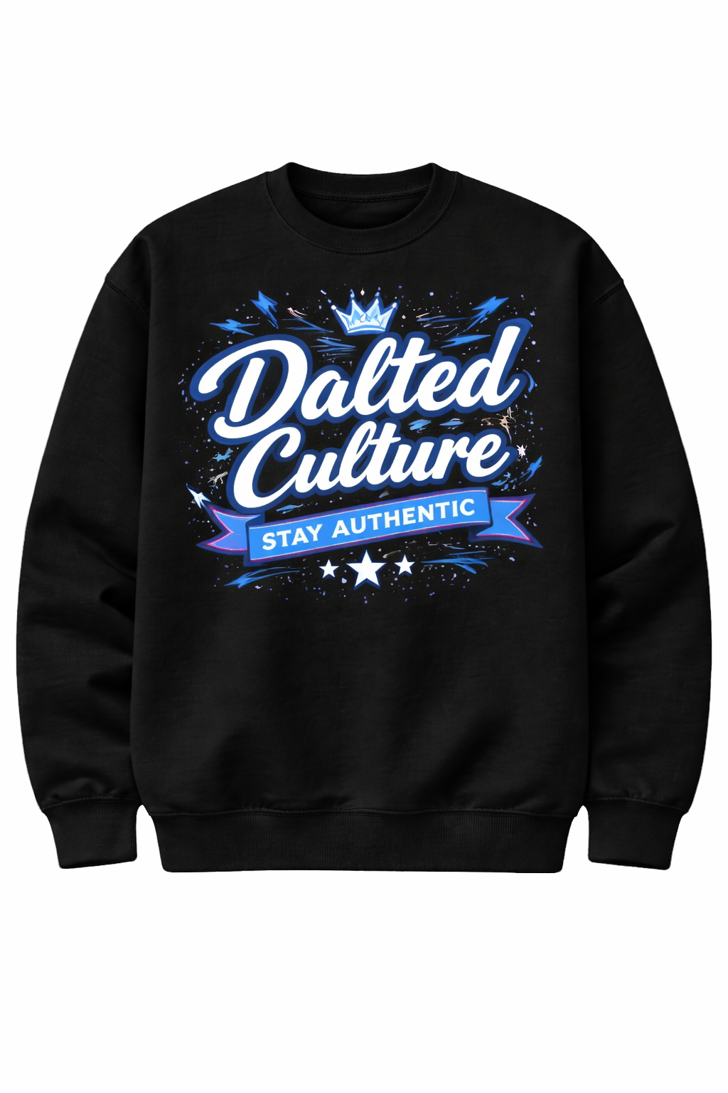 SWEATSHIRT DALTED CULTURE (BLACK)