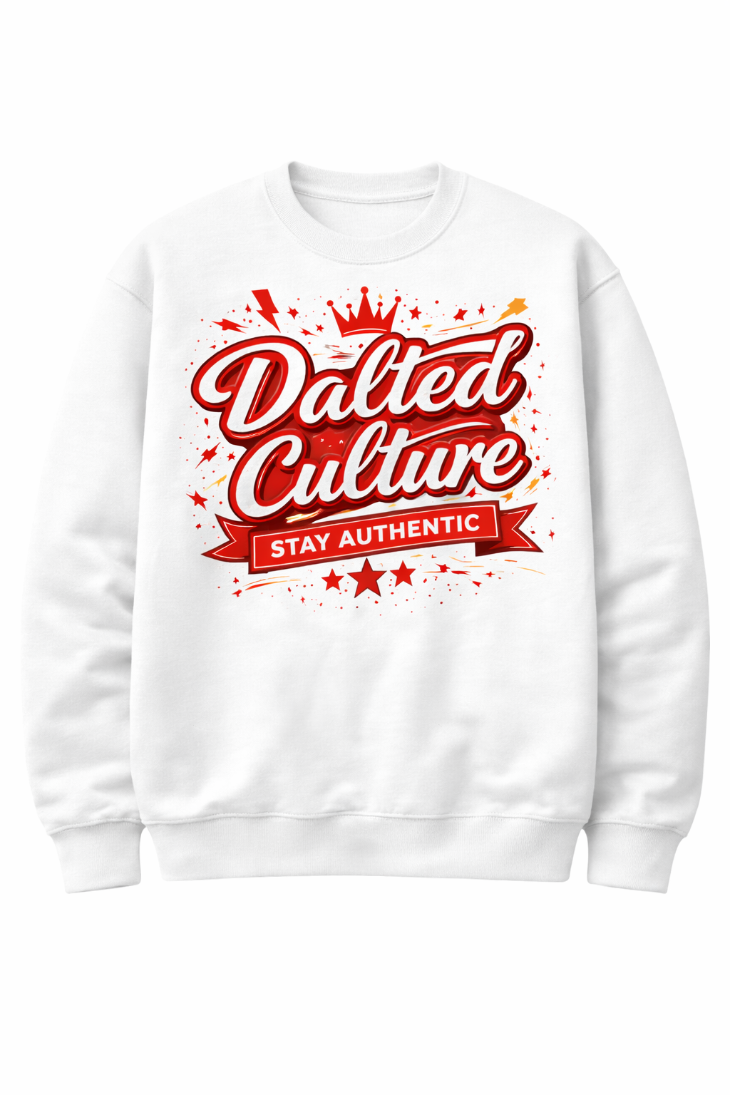 SWEATSHIRT DALTED CULTURE (WHITE)